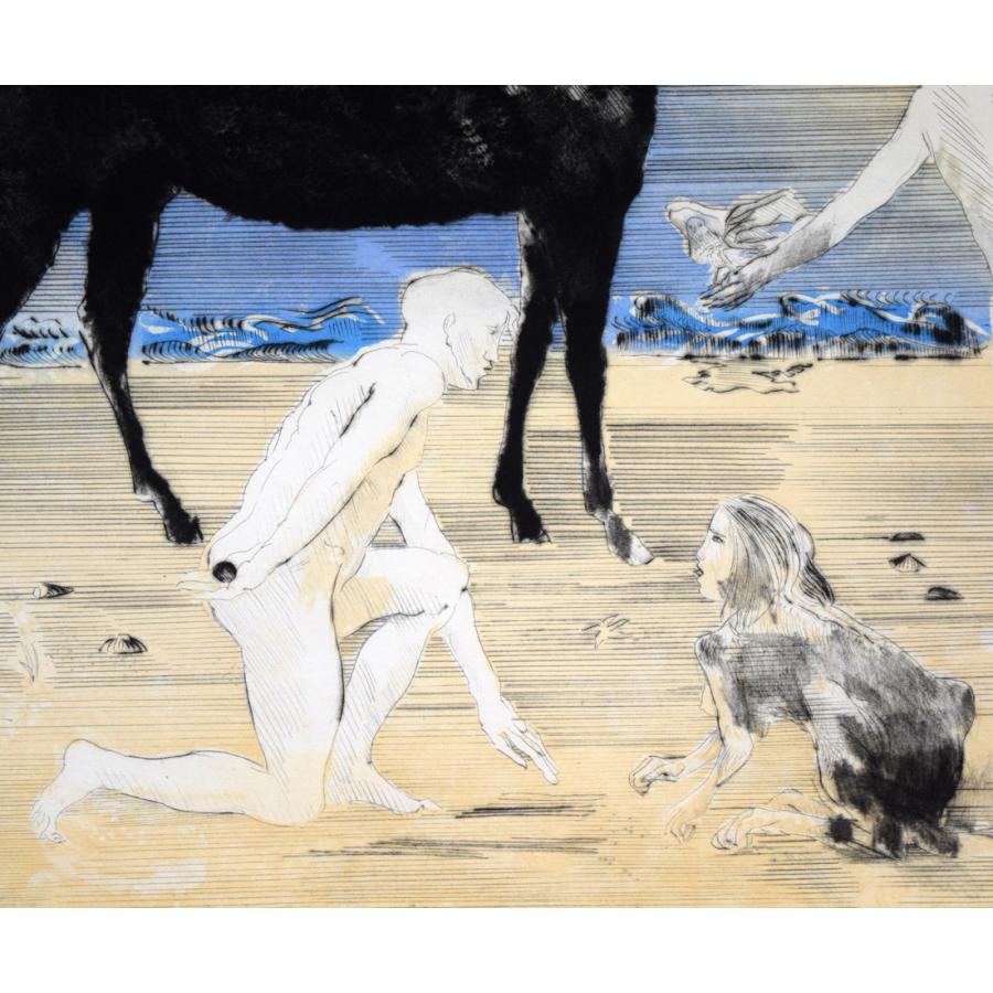 ポール ギヤマン「ペガサス」銅版画・限定・鉛筆サイン入□フランス
