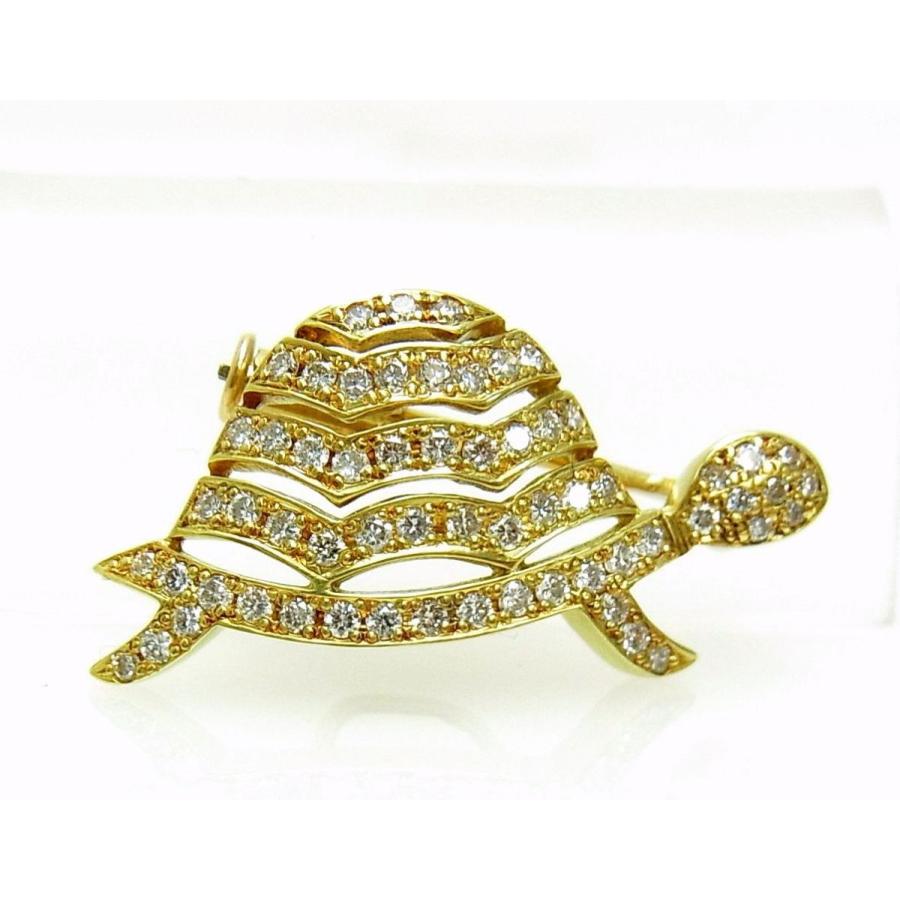 めっちゃ可愛い 天然ダイヤ入り 亀 18金製 ブローチ タイピン ラペルピン 卸価格 送料無料 商品紹介動画あり Brd045kame19den コタニジュエル 通販 Yahoo ショッピング