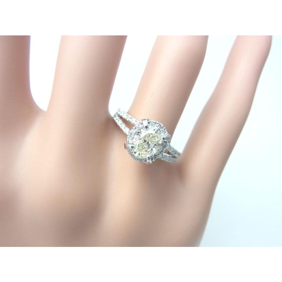 中央宝石研究所鑑定書/1.011ct/オーバルカット天然ダイヤモンド 