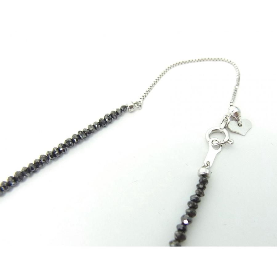 ブラックダイヤ漆黒クロス（十字架）ペンダント/ブラックダイヤモンド