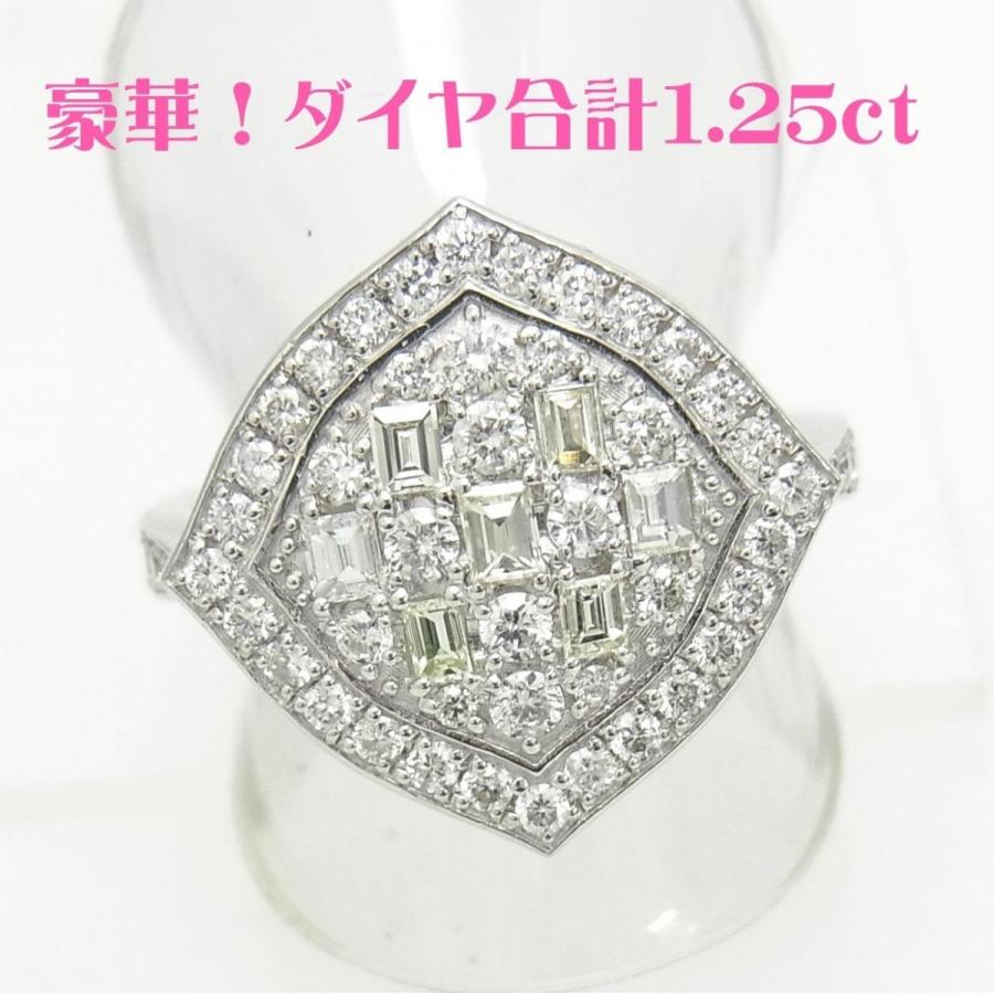 商品紹介動画あり/上質天然ダイヤモンド合計1.25カラット プラチナ製 
