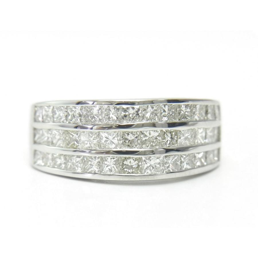 商品紹介動画ありプリンセスカット 正方形 ダイヤを２ｃｔ敷き詰めたセレブマダムのデイリーリング プラチナ製リング 卸価格でご奉仕 送料無料 N コタニジュエル 通販 Yahoo ショッピング