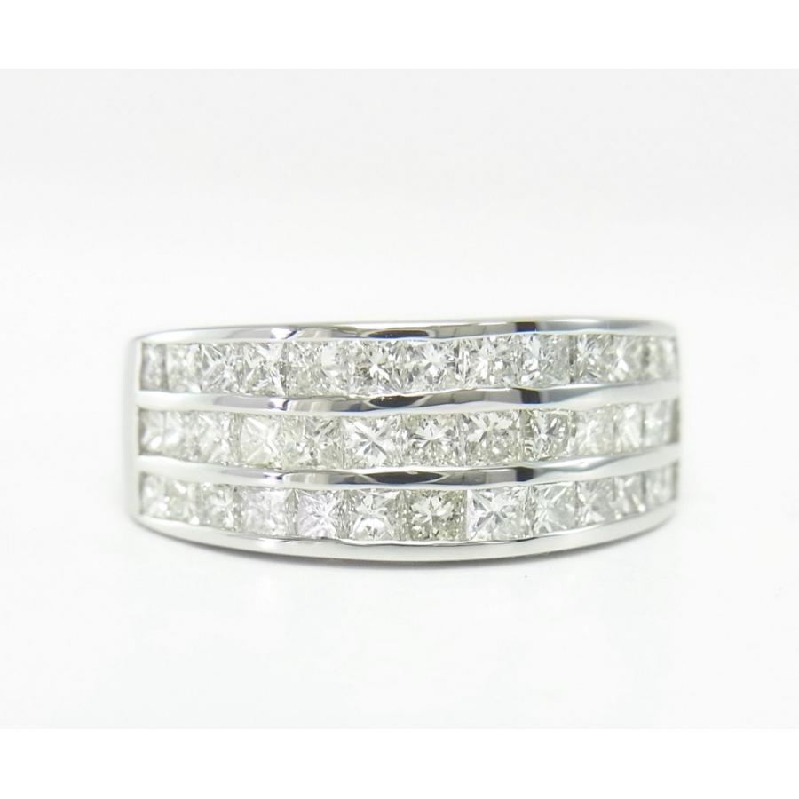 商品紹介動画ありプリンセスカット 正方形 ダイヤを２ｃｔ敷き詰めたセレブマダムのデイリーリング プラチナ製リング 卸価格でご奉仕 送料無料 N コタニジュエル 通販 Yahoo ショッピング