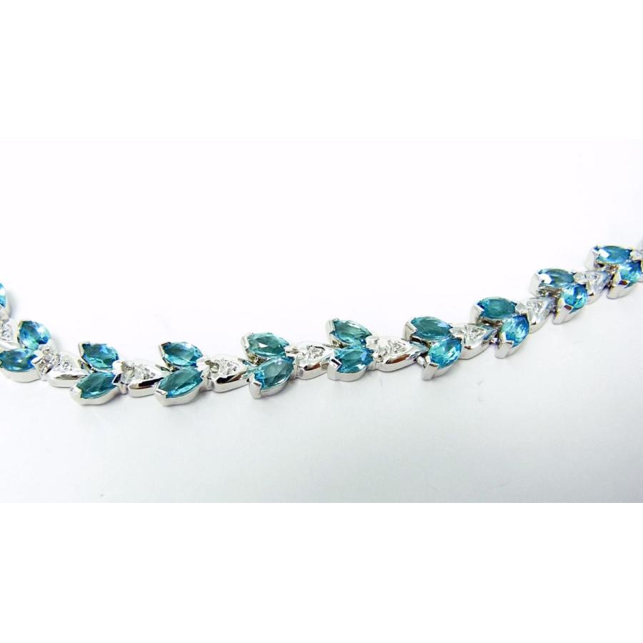 レア商品 天然ブルートパーズ92石合計17.5ct 天然ダイヤ フル 