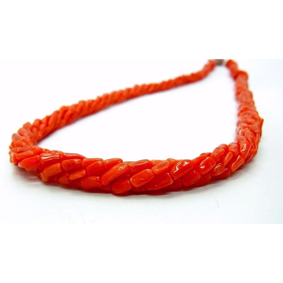 赤珊瑚　６連　ネックレス 楽天市場】赤珊瑚 ネックレス 約2.2mm玉 6連 ロング 地中海 さんご