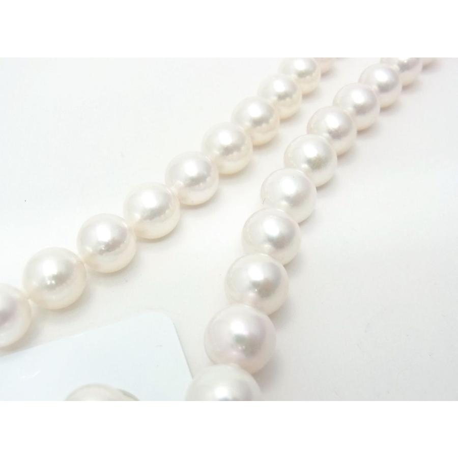 真珠総合研究所 花珠鑑別書付 9ミリピアス付 あこや本真珠ネックレス ...