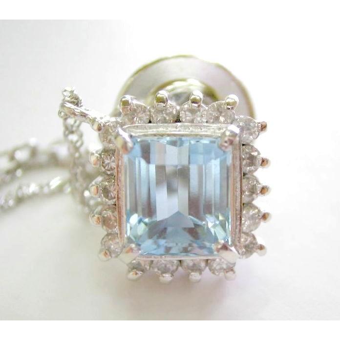 古来より旅人のお守り石とされてきた天然アクアマリン1.42ct プラチナ