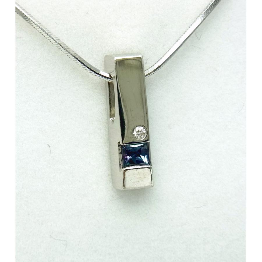 特級石 天然アレキサンドライト0.185ct 天然ダイヤ プラチナ