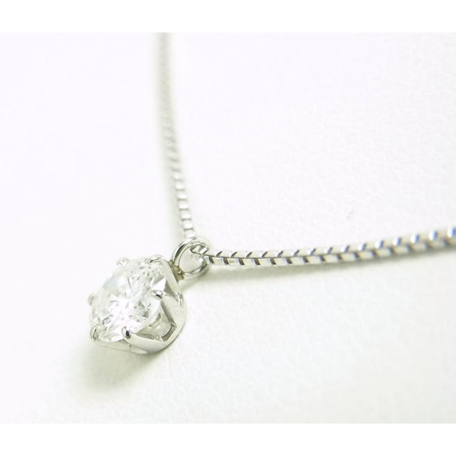鑑定書付 天然ダイヤモンド 0.306ct 一粒石 プラチナ製 ペンダント 