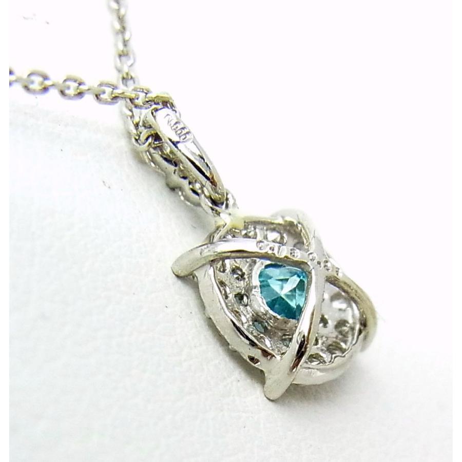 ブラジル産0.13ct天然パライバトルマリン/プラチナペンダント