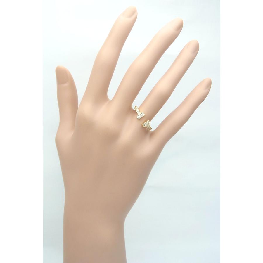 上質天然ダイヤモンド 合計0.18ct 18金製 フリーサイズ リング 卸 