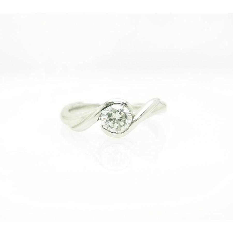 上質天然ダイヤモンド 0.475ct 一粒石 プラチナリング 婚約リングにも