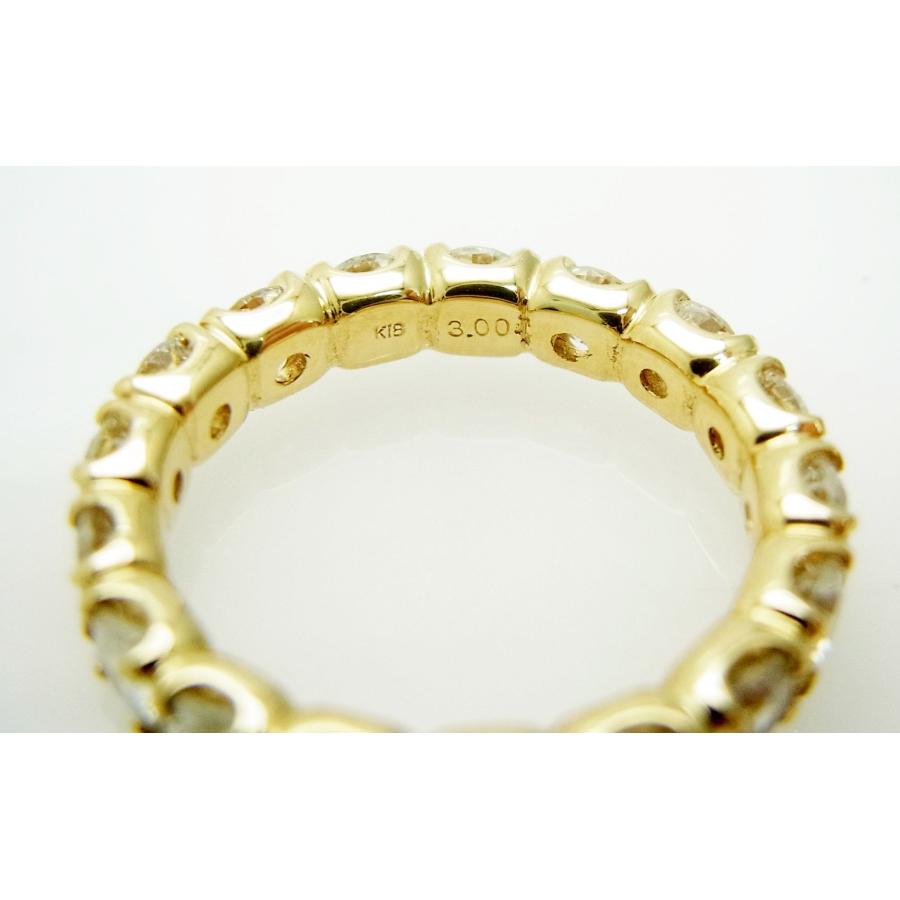 ちょっと無い3ct 完全一周フルエタニティリング 上質天然ダイヤモンド 