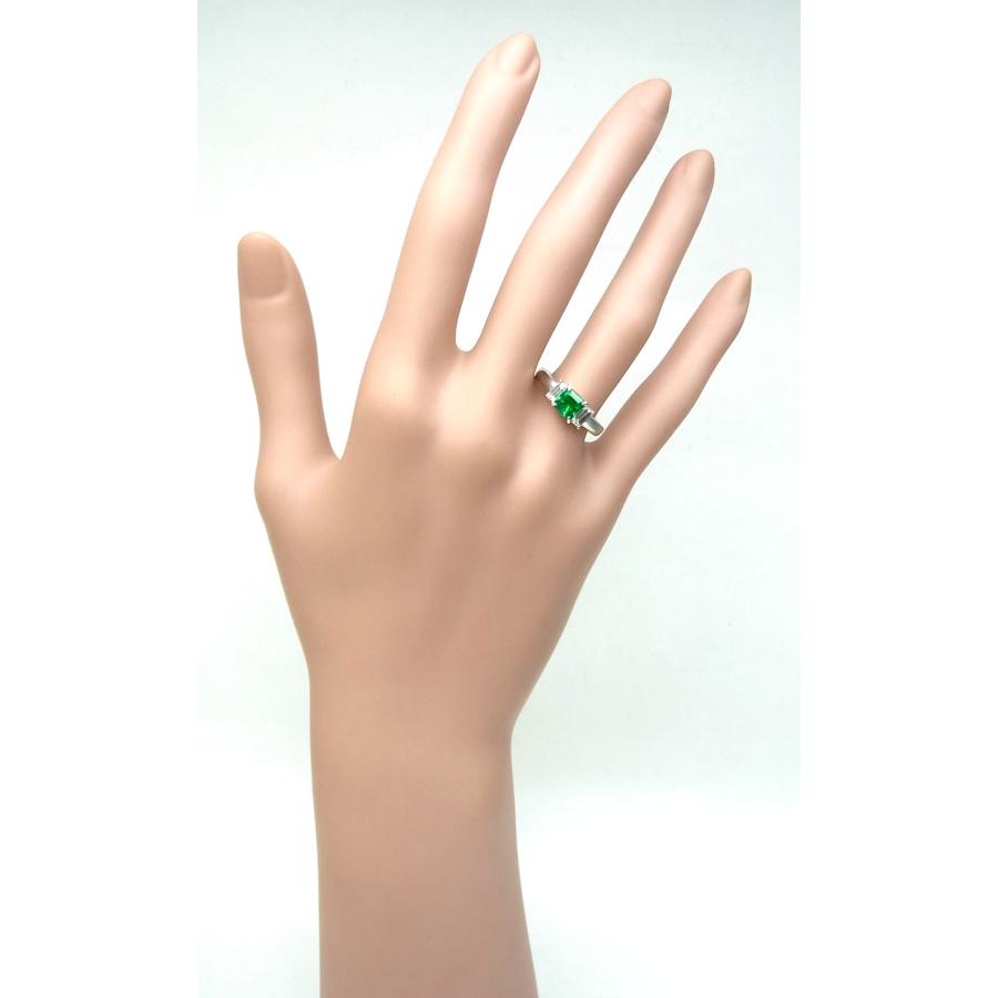 特級石 コロンビア産 天然エメラルド 0.70ct 天然ダイヤモンド0.45ct