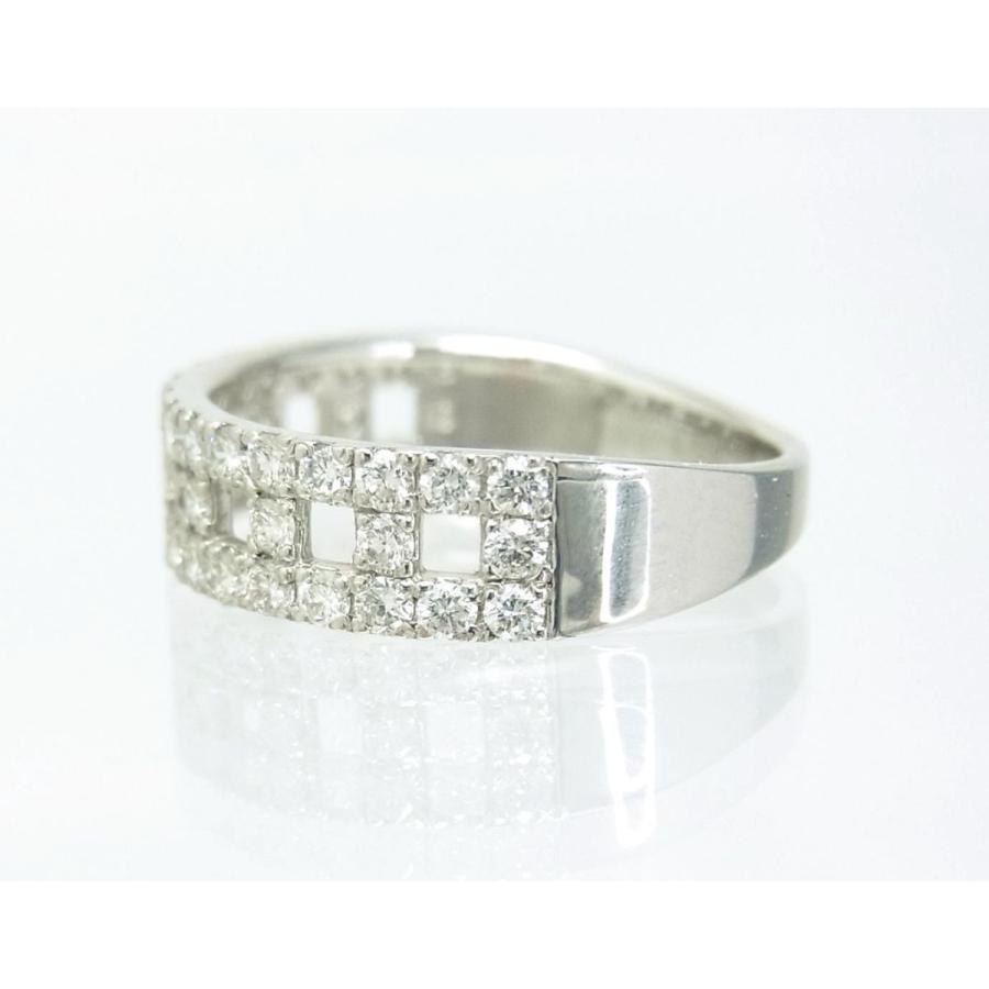 輝きの良い上質石を使った天然ダイヤモンド合計0.70ct リング プラチナ 