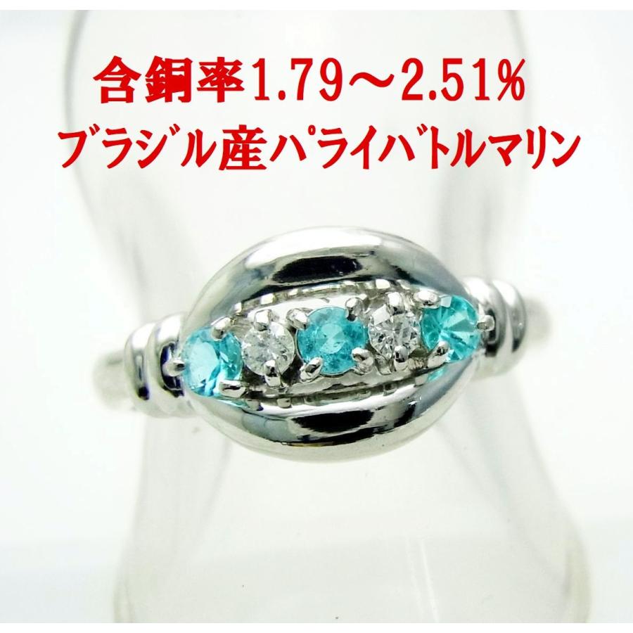 含銅率2%越えのブラジル産天然パライバトルマリン合計0.16ct 天然 