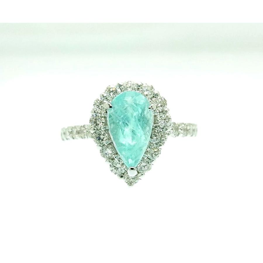 ほぼ1カラットでこの値段 天然パライバトルマリン 0.964ct 天然ダイヤ