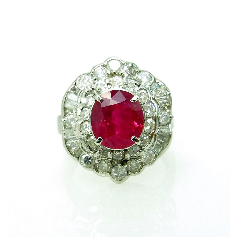 ほぼ2ct上質天然ルビーがこの価格/1.97ct/天然ダイヤ取巻も1.75 ほぼ2ct上質天然ルビーがこの価格/1.97ct/天然ダイヤ取巻も1.75