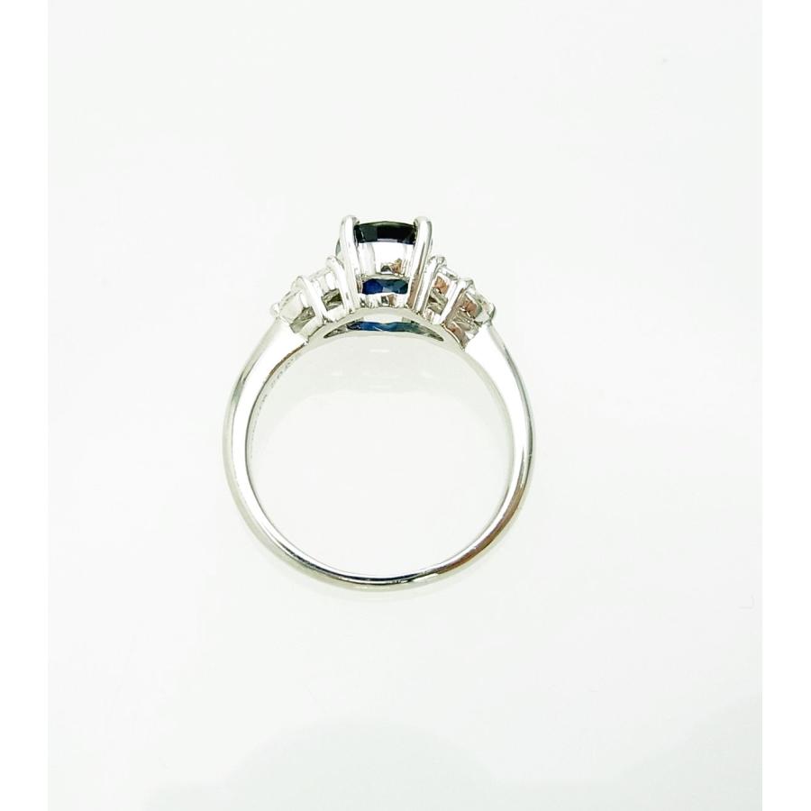 上質色 天然サファイア 2.362ct 天然ダイヤ0.31ct プラチナ製