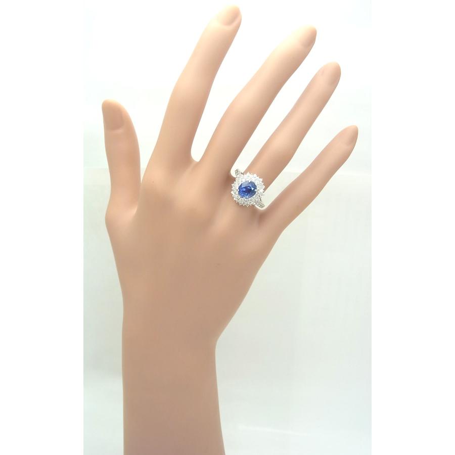 最上級色ロイヤルブルー鑑別書付 2.72ct 天然サファイア 天然ダイヤ 