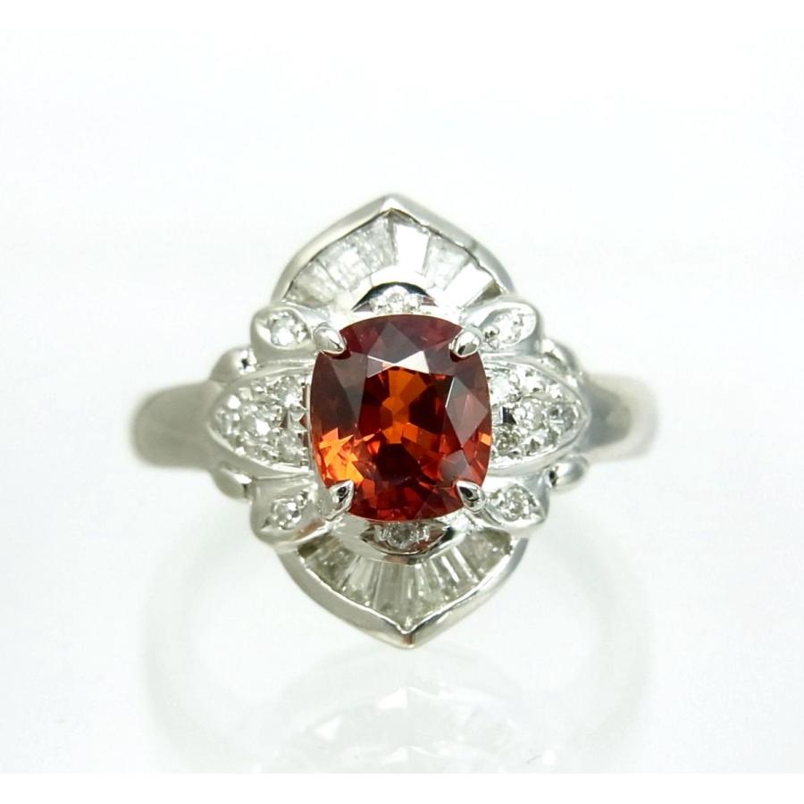 綺麗なオレンジレッド色/天然スペサルティンガーネット1.62ct 天然 