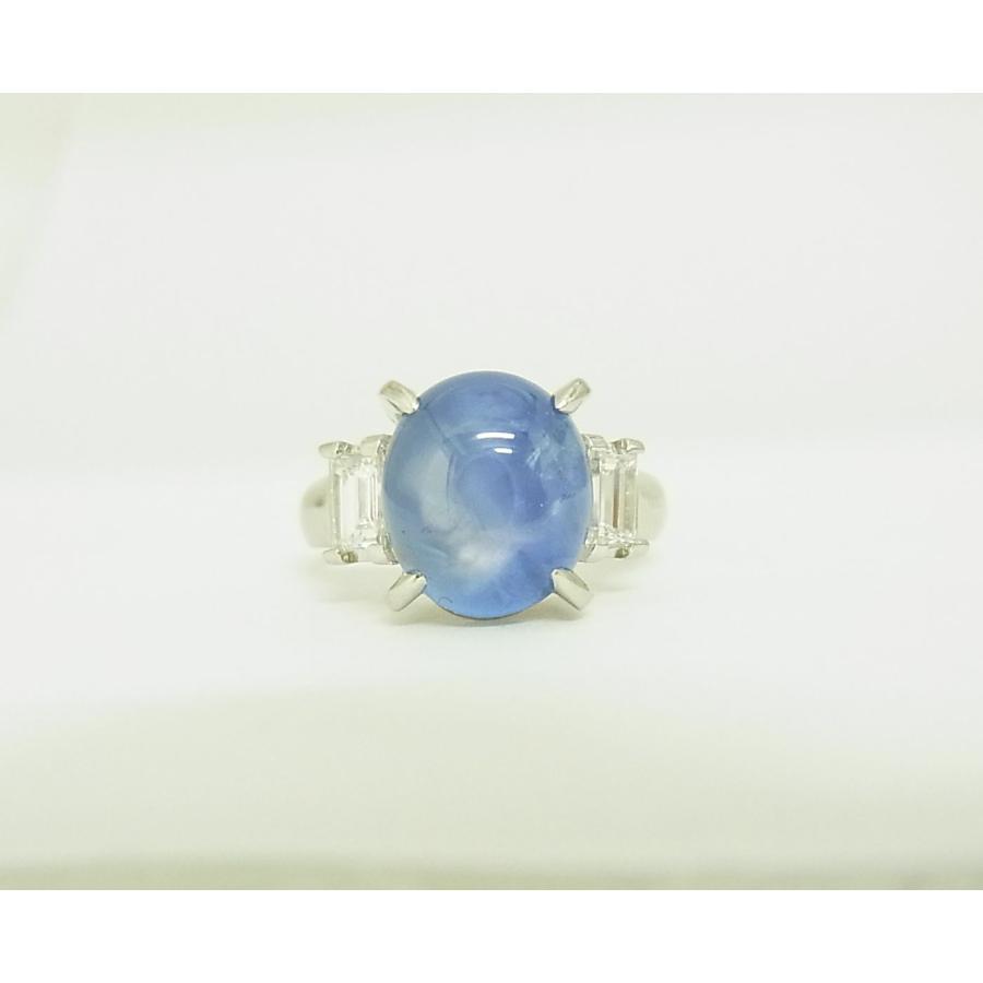 8.42ct 天然スターサファイア 天然ダイヤ プラチナ製リング 商品動画 
