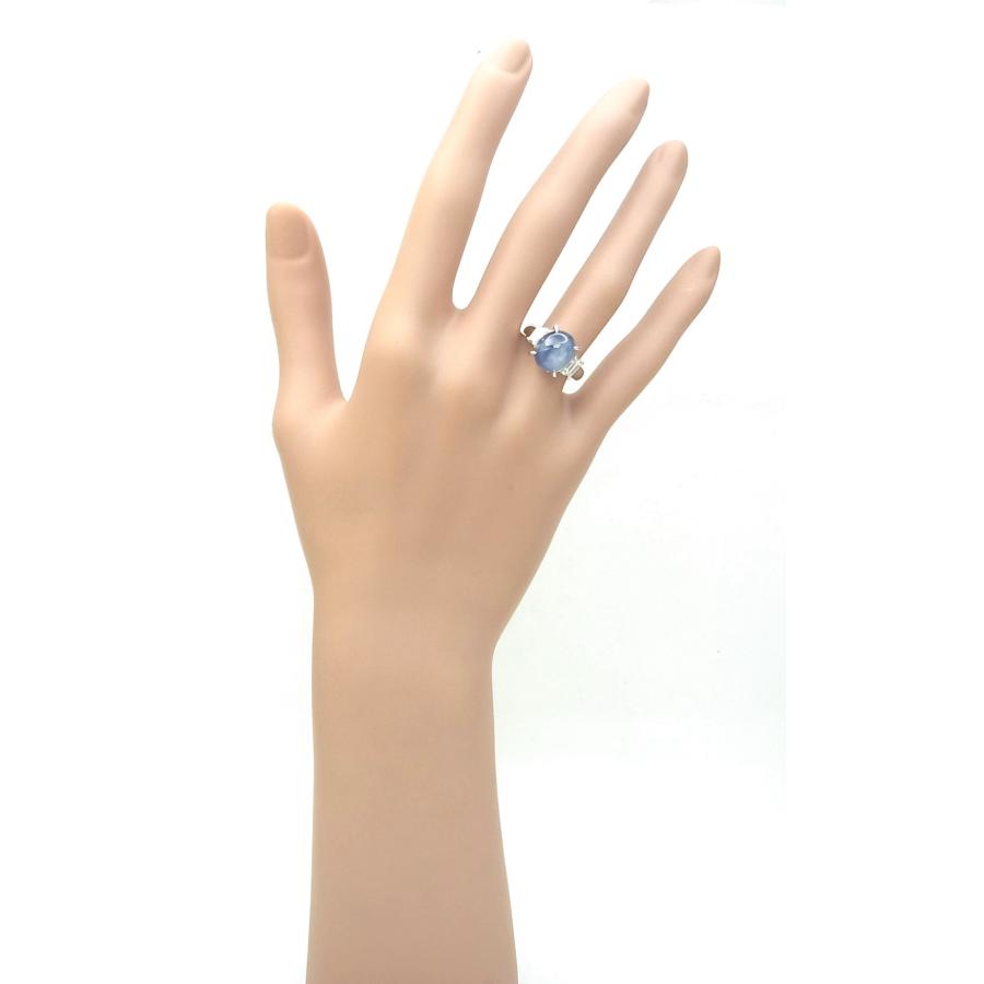 8.42ct 天然スターサファイア 天然ダイヤ プラチナ製リング 商品動画 