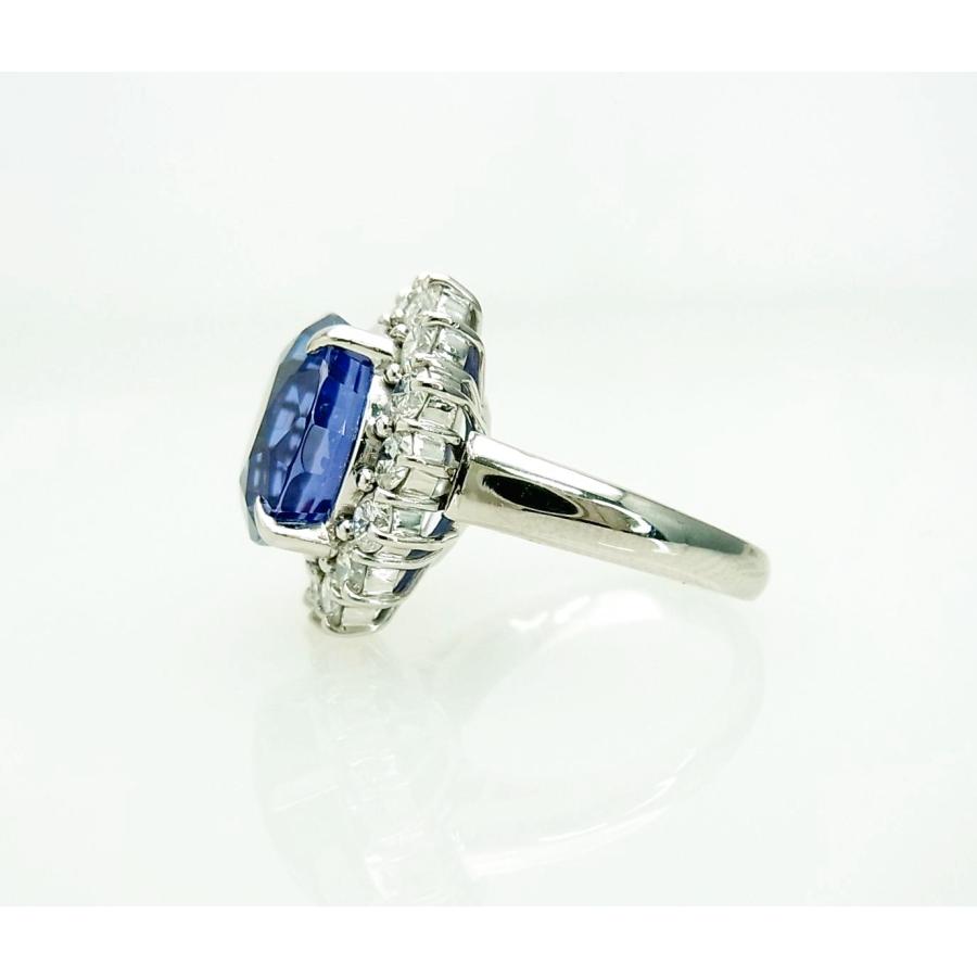 希少10キャラ越えのラウンド石 10.62ct 天然タンザナイト ダイヤ取巻