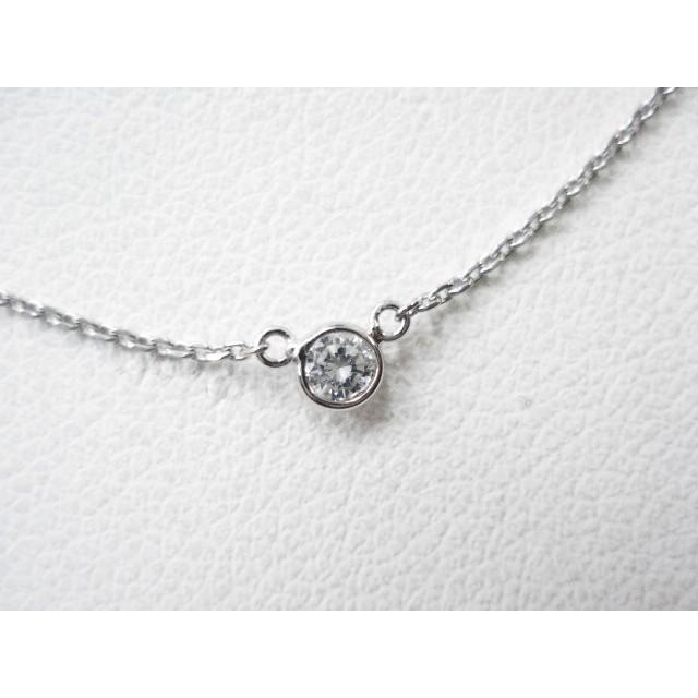 最終価格】プラチナ製.7石天然ダイヤモンドネックレス