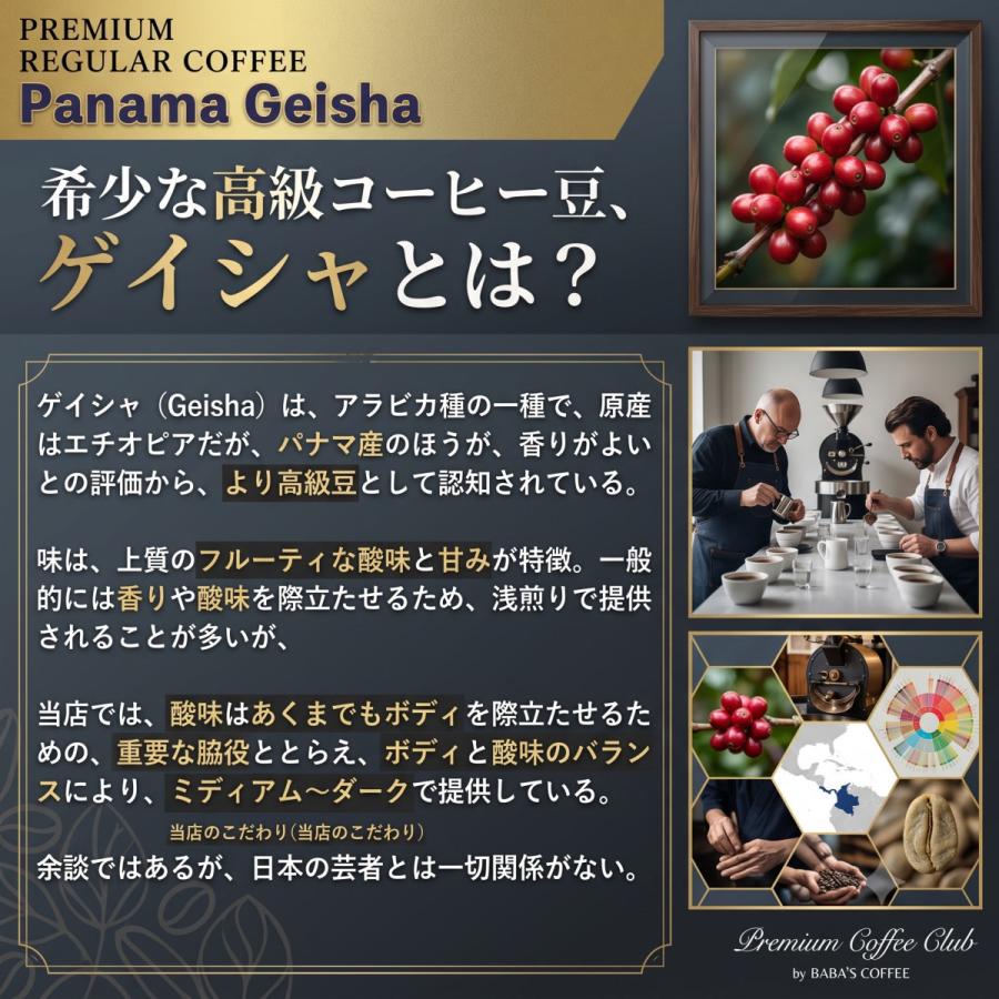 珈琲生豆 パナマゲイシャ 100% プレミアムレギュラー 100g おうち