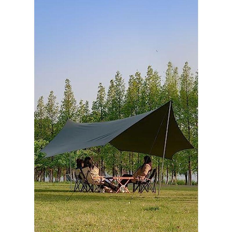 TOMOUNT タープtc 八角形 ポリコットンタープ 5m TOMOUNT タープ tc 八角形 ポリコットン タープ 5m 焚き火可能