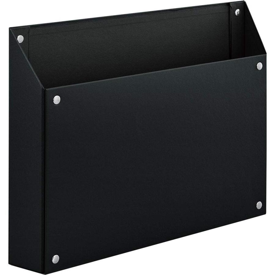 キングジム 書類ボックス マグケース マグネット付 A4ヨコ 黒 4785-BK の商品画像