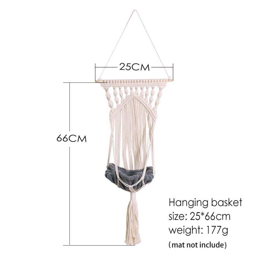 綿のボヘミアンスタイル 猫とペットのブランコ タペストリー 猫とペットのブランコ ブランコベッド ブランコベッド マクラメ 家の寝室の装飾 家の寝室の装飾 カーペットなしの壁掛け F Haru コタロウshop 海外 安い