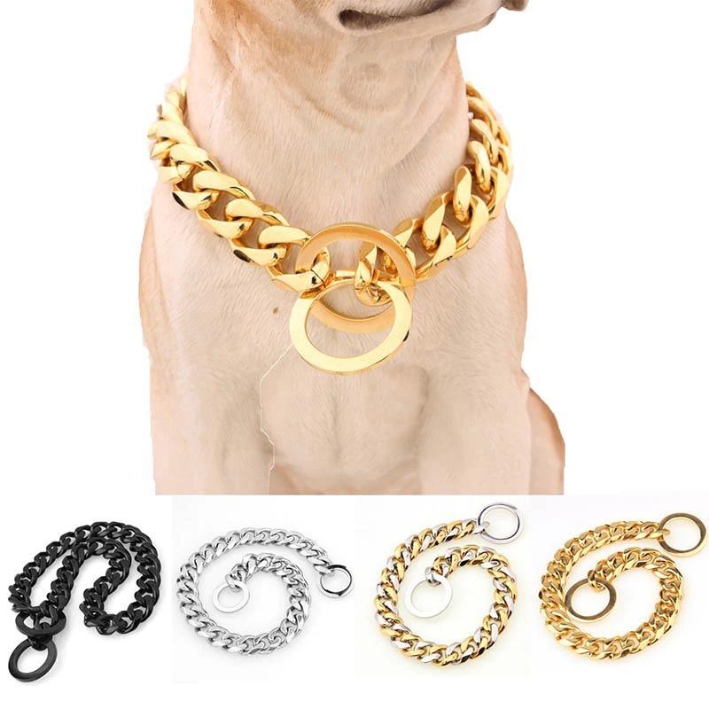 アクセサリー コタロウshopのアクセサリー 金属犬トレーニングチョークチェーンの首輪大型犬 犬服