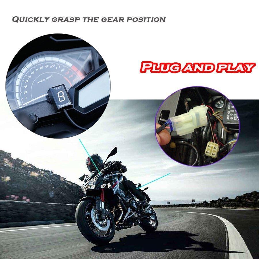 スピードギア表示インジケーター カワサキ Er6n 車 バイク 自転車 ニンジャ650 Zx6r ニンジャ300 Manemaaa Mabd スピードギア表示インジケーター Z750 Z900 Z800 Zx6r バルカン Mabd コタロウshop 夏の大セールの