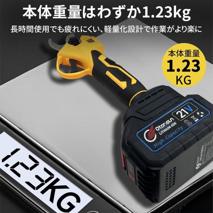 電動剪定バサミ 電動ハサミ 50MM切断径 剪定ハサミ 電動鋏 枝切り