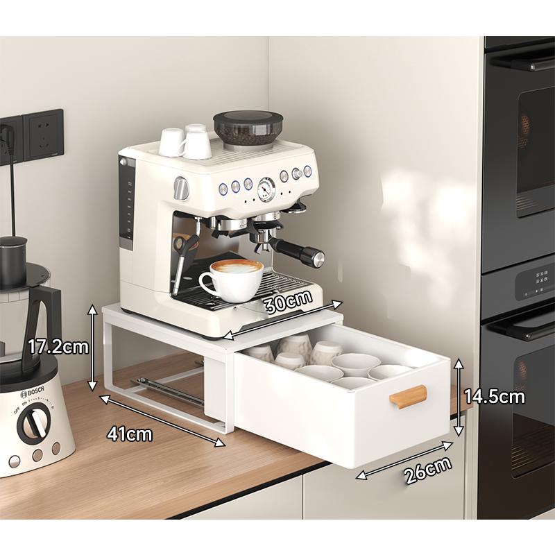 ☆お値引き可☆家電/食品ラック 家電下収納ラック キッチン 収納 家電 ラック 引き出し付き