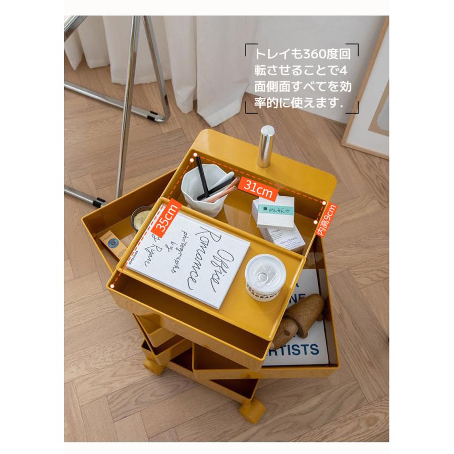 大人気！韓国インテリア スライドワゴン キャスター付き 5段 楽天市場