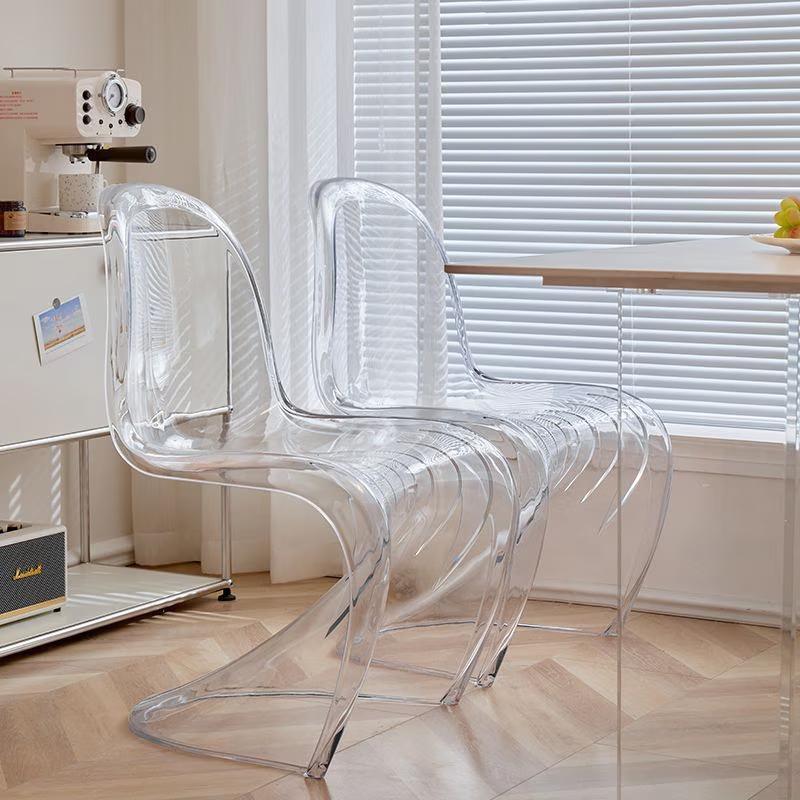 ダイニングチェア 透明チェア デザイナーズチェア S字型の椅子 パントンチェア おしゃれ 透明 アクリル 食卓椅子 リビングチェア コーヒーチェア 北欧｜kotetsu0515｜20