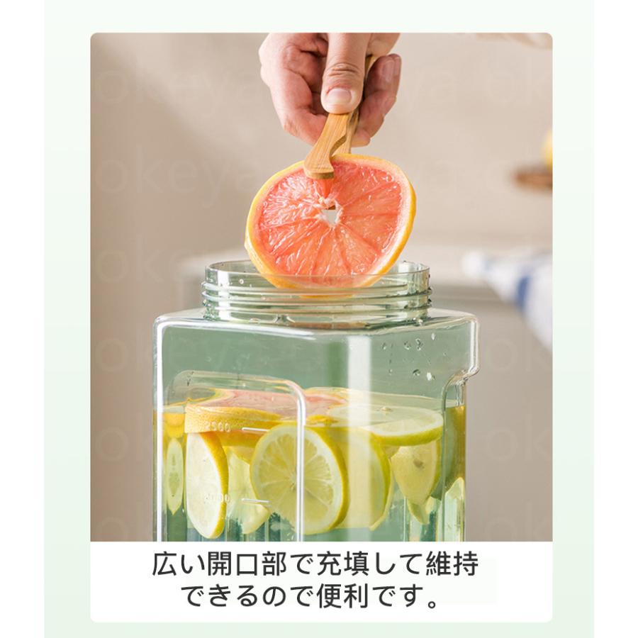 【2点購入20％OFF】冷蔵庫ポット ドリンクピッチャー 蛇口付き 大容量 3.5L/2.3L 冷水筒 ピッチャー 水タンク 麦茶ポット ティーポット 飲料水バケット｜kotetsu0515｜11