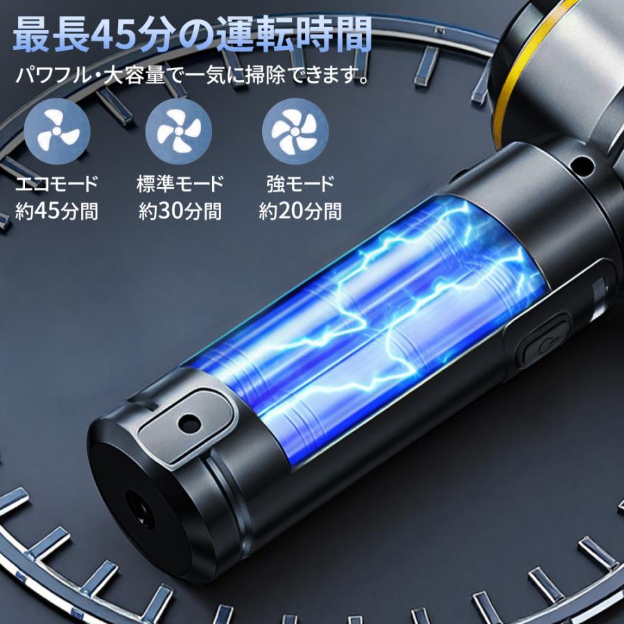 ハンディクリーナー コードレス掃除機 46800PA 強力吸引 6000mAh