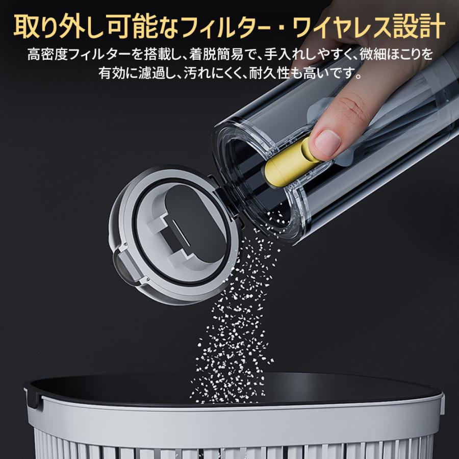 ハンディクリーナー コードレス掃除機 46800PA 強力吸引 6000mAh