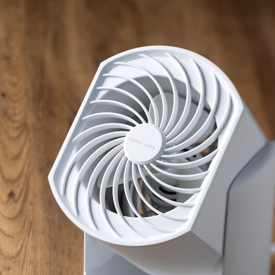 サーキュレーター 扇風機 小型扇風機 卓上扇風機 換気 空気循環 コンパクト 首振り アピックス Folding circulator AFC-250 | ICHIBA | 03