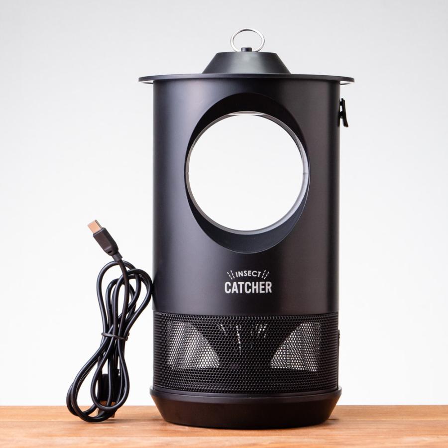 ポータブル蚊取り捕虫器 LED蚊取り捕虫器 LED蚊取り器 薬剤不要 安全 防滴仕様 充電式 アピックス insect catcher AIC-30B | ICHIBA | 01