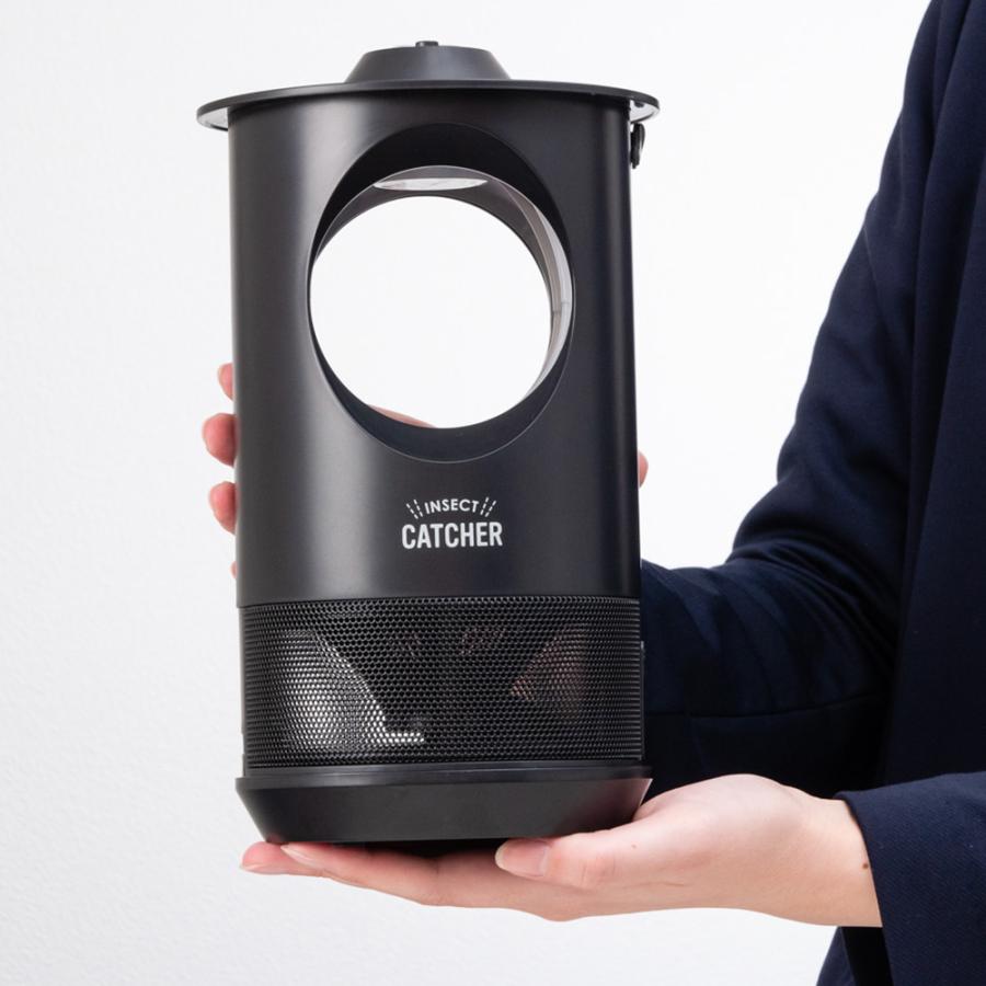 ポータブル蚊取り捕虫器 LED蚊取り捕虫器 LED蚊取り器 薬剤不要 安全 防滴仕様 充電式 アピックス insect catcher AIC-30B | ICHIBA | 07