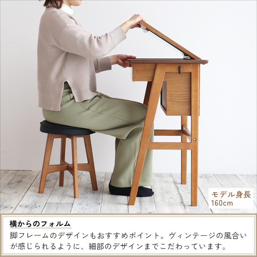 ICHIBA（市場） ドレッサー スツール付き 収納 メイク 化粧台 デスク