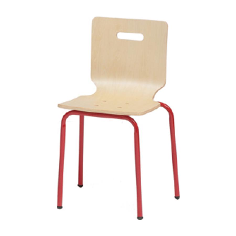 ４脚セット PLETO Steel Chair スチールチェア キッズチェア 子ども椅子 椅子 天然木 幼稚園 保育園 学習塾 学校 スタッキング  軽量 PLETO-B