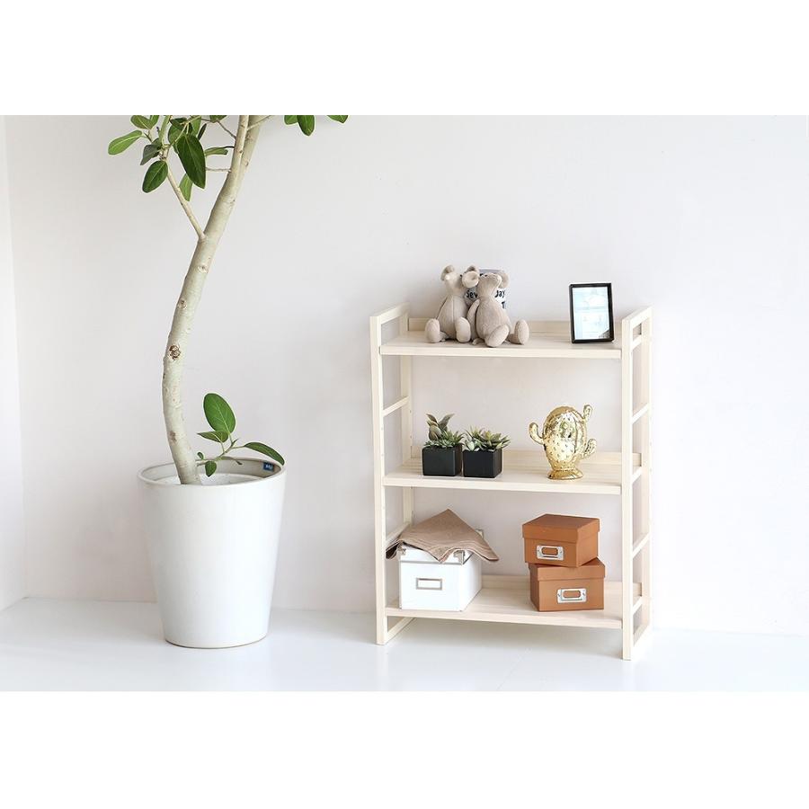 ハンドメイド♥︎⁡木製ぷっくりハート付折り畳み3段飾り棚 ♬.*゜ 商品情報_天然木折りたたみラック（3段） | 山善の商品情報サイト