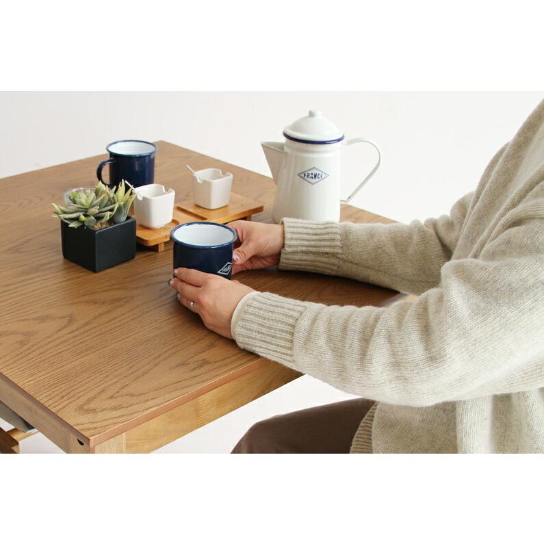 ICHIBA（市場） ダイニングテーブル 幅75cm 2人用 木製 コンパクト 新