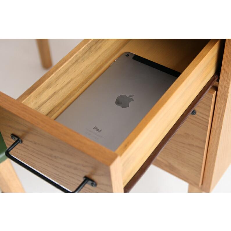 ICHIBA 木製デスク 引き出し付き ナチュラル 美品 ICHIBA デスク 書斎デスク 机 引出し 木製 学習机 コンパクト